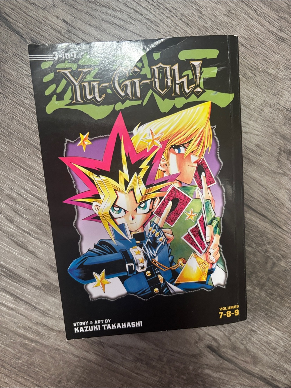 Manga Yu-Gi-Oh! Volumes 7-9 by Kazuki Takahashi - Black Cover